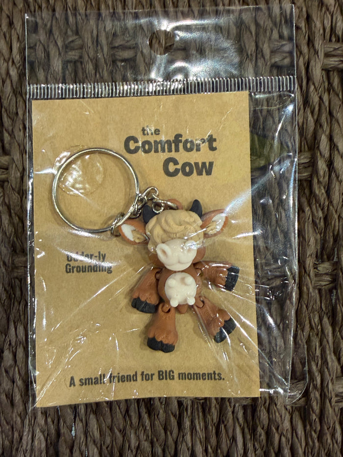 The Comfort Cow Keychain